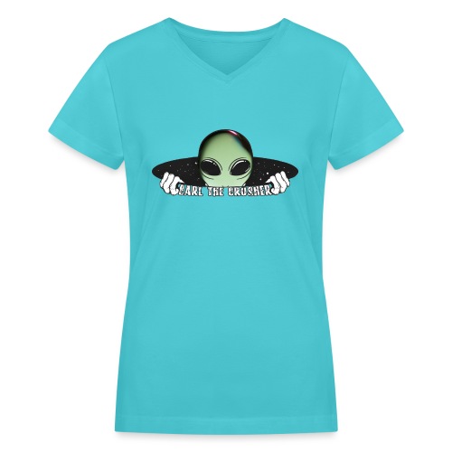 Coming Through Clear - Alien Arrival - Women's V-Neck T-Shirt