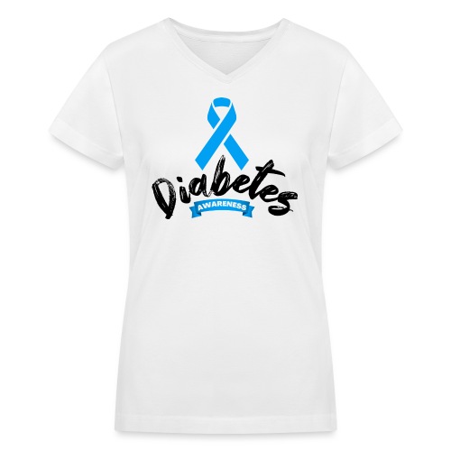 Diabetes Awareness - Women's V-Neck T-Shirt