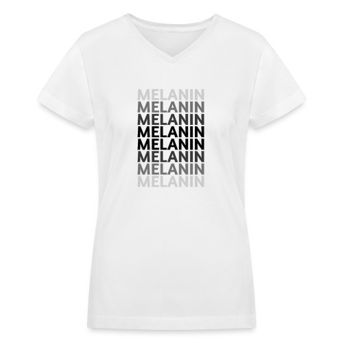 Shades of Melanin - Women's V-Neck T-Shirt
