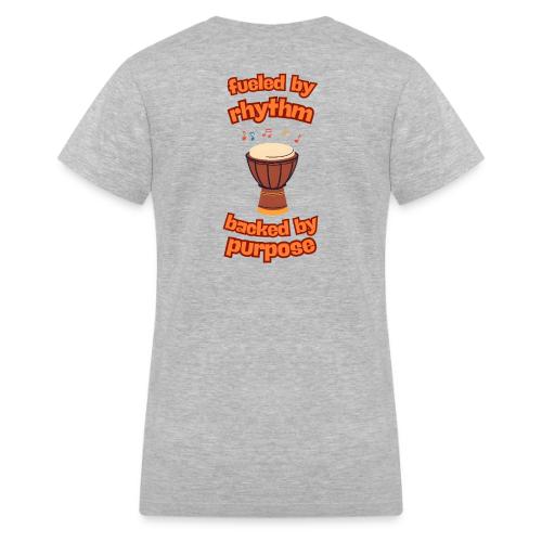 Fueled By Rhythm - Women's V-Neck T-Shirt