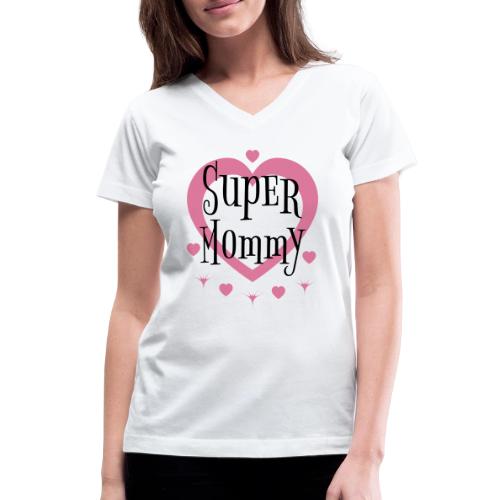 Empowered Super Mommy - Decor and Women's Wear - Women's V-Neck T-Shirt