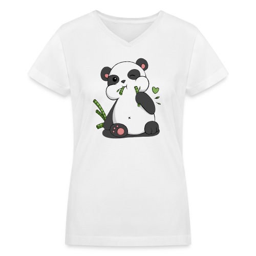 panda - Women's V-Neck T-Shirt
