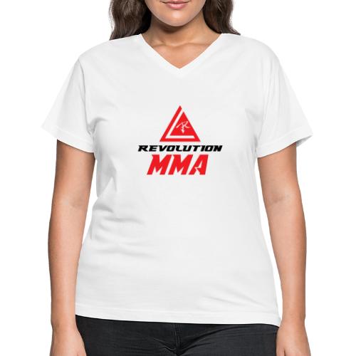 Revolution MMA Logo - Women's V-Neck T-Shirt