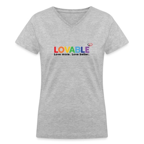 Loveable - Women's V-Neck T-Shirt