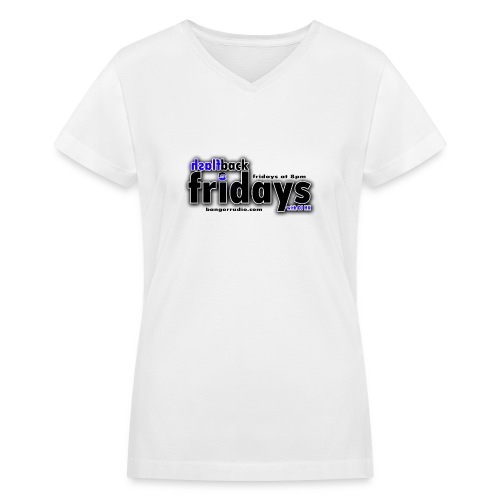 fb fridays logo design - Women's V-Neck T-Shirt