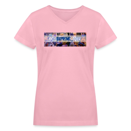 XXI SUPREME GOKU LOGO 2 - Women's V-Neck T-Shirt