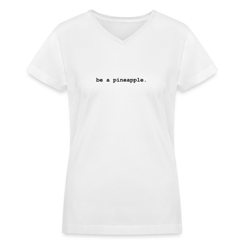 pineapple - Women's V-Neck T-Shirt