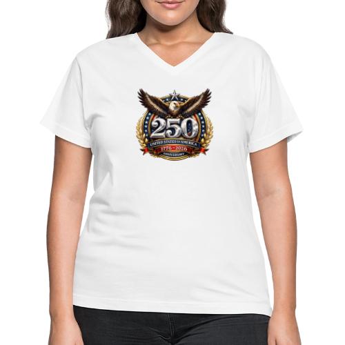 American Eagle USA 250th Anniversary 1776–2026 - Women's V-Neck T-Shirt