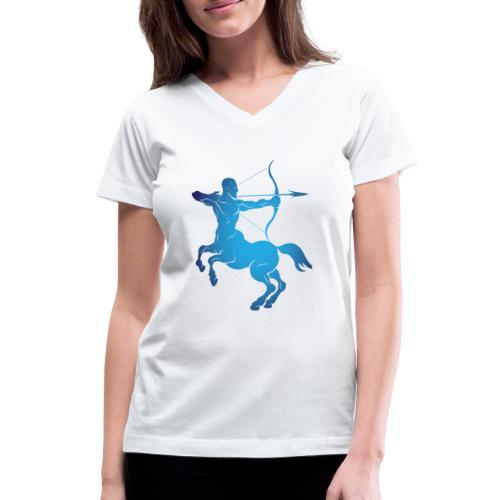 SAGETTERIAS (HOROSCOPE) - Women's V-Neck T-Shirt