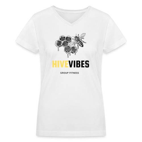 Hive Vibes Group Fitness Swag 2 - Women's V-Neck T-Shirt