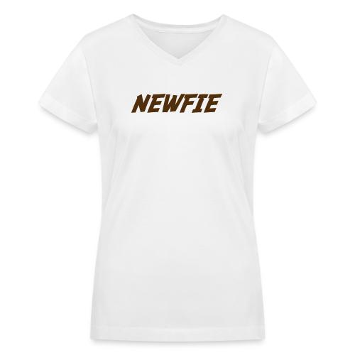 Newfie - Women's V-Neck T-Shirt