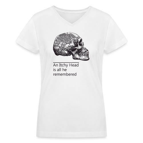 skull holes - Women's V-Neck T-Shirt