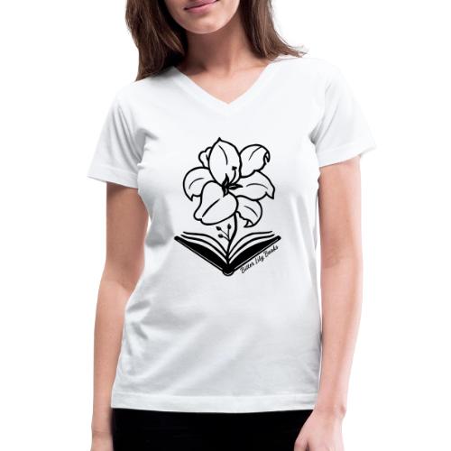 Bitter Lily Books - Women's V-Neck T-Shirt