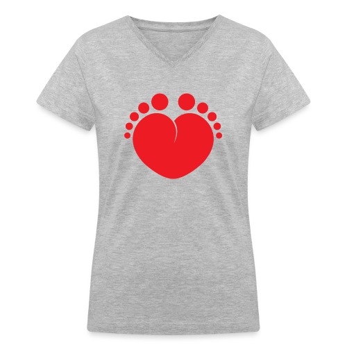 Heart 'n' Sole - Women's V-Neck T-Shirt