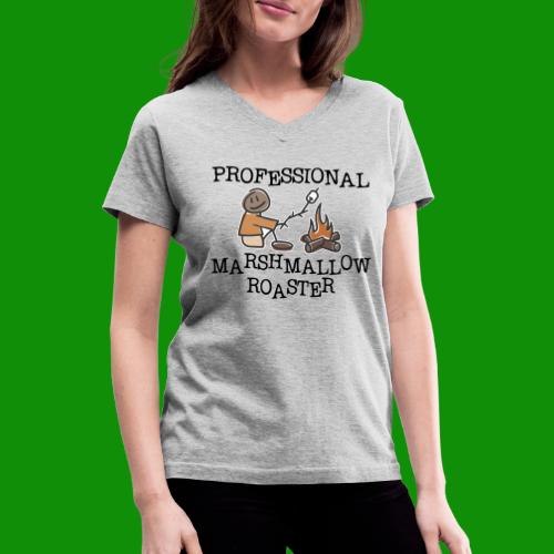 Professional Marshmallow Roaster - Women's V-Neck T-Shirt
