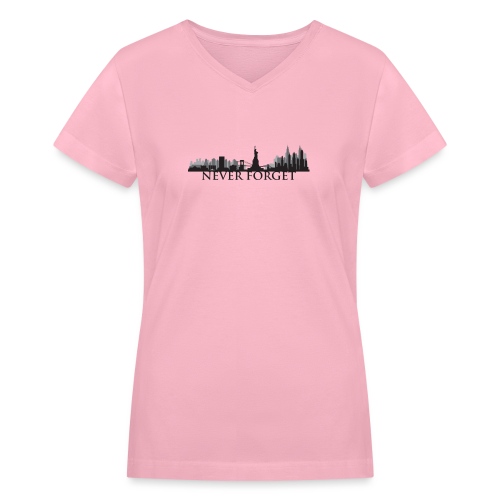 New York: Never Forget - Women's V-Neck T-Shirt