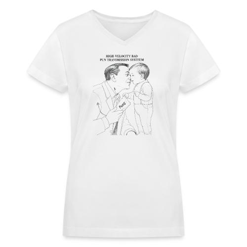 Dad Joke Blueprint T-Shirt - Women's V-Neck T-Shirt