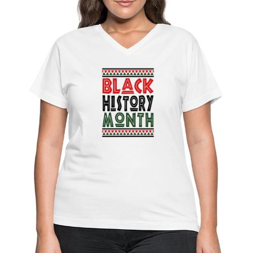 Black History Month BHM 2025 - Women's V-Neck T-Shirt