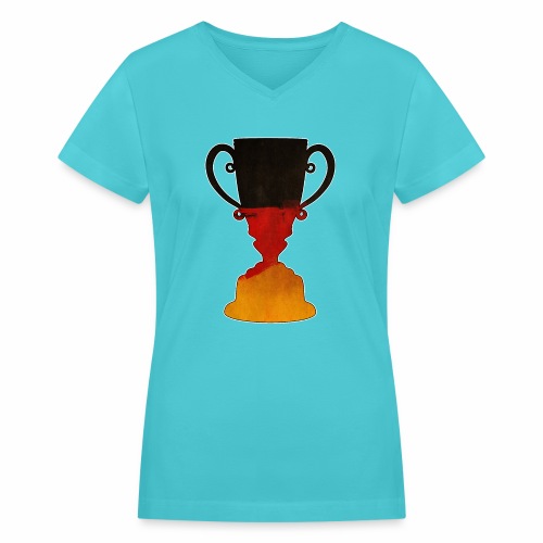 Germany trophy cup gift ideas - Women's V-Neck T-Shirt