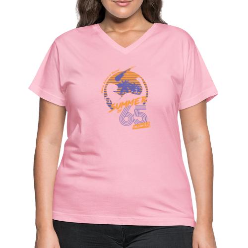 Summer of 65 million B.C. - Orange - Women's V-Neck T-Shirt