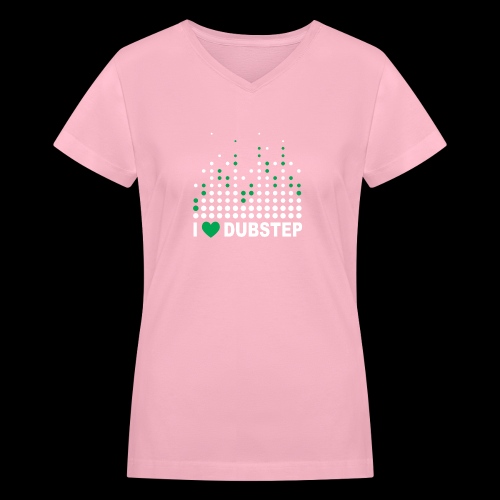 I heart dubstep - Women's V-Neck T-Shirt