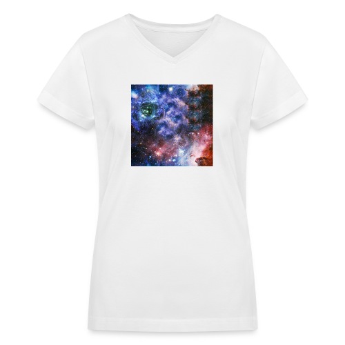 Galaxy - Women's V-Neck T-Shirt