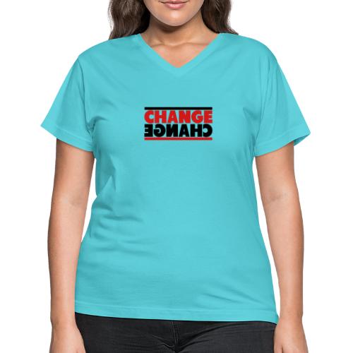 Change Mirror - Women's V-Neck T-Shirt