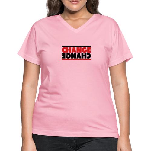Change Mirror - Women's V-Neck T-Shirt