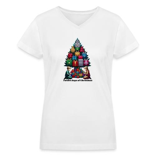 Twelve Days of Gifts T-Shirt - Women's V-Neck T-Shirt