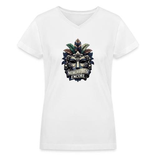 Masquerade Mask T-Shirt - Women's V-Neck T-Shirt