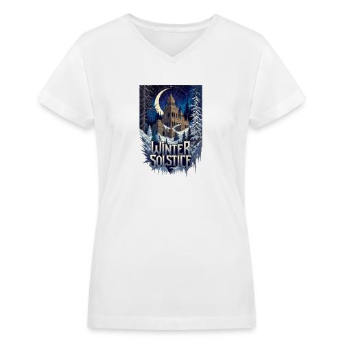 Gothic Solstice T-Shirt, Premium - Women's V-Neck T-Shirt