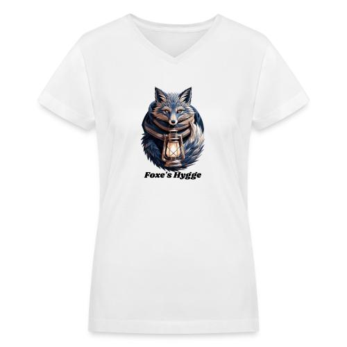 Hygge Ember Fox T-Shirt - Women's V-Neck T-Shirt