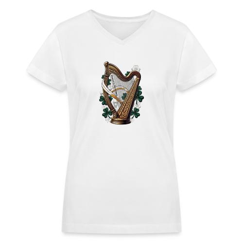 Emerald Harp Shenanigans T-Shirt - Women's V-Neck T-Shirt