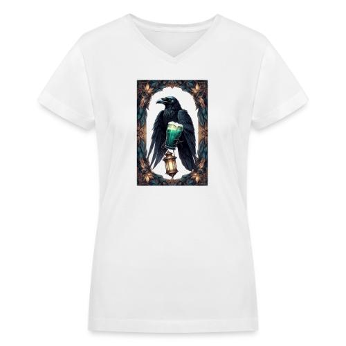 Pint of No Regrets Just Shenanigans Raven T-Shirt - Women's V-Neck T-Shirt