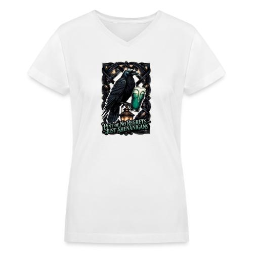 Sarcastic Raven Shenanigans Tee - Women's V-Neck T-Shirt