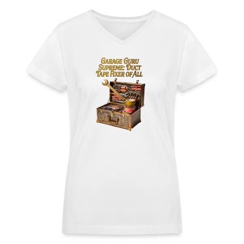 Garage Guru T Shirt - Women's V-Neck T-Shirt