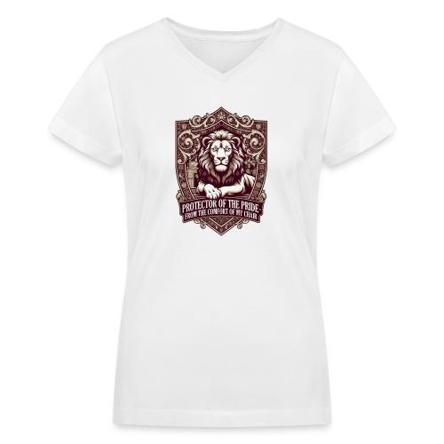 Protector of the Pride T Shirt, Sarcastic Dad Gif - Women's V-Neck T-Shirt