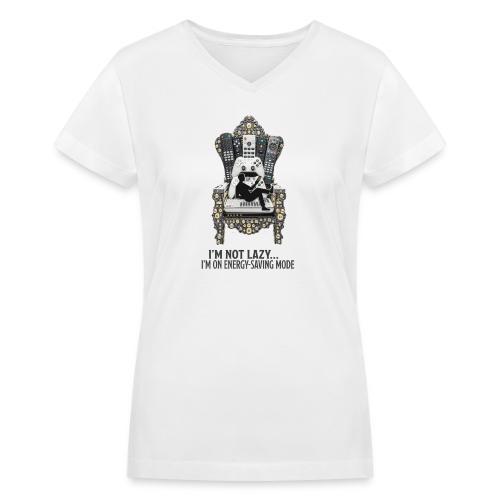 Remote Throne Procrastinator T Shirt, Dad Gift - Women's V-Neck T-Shirt