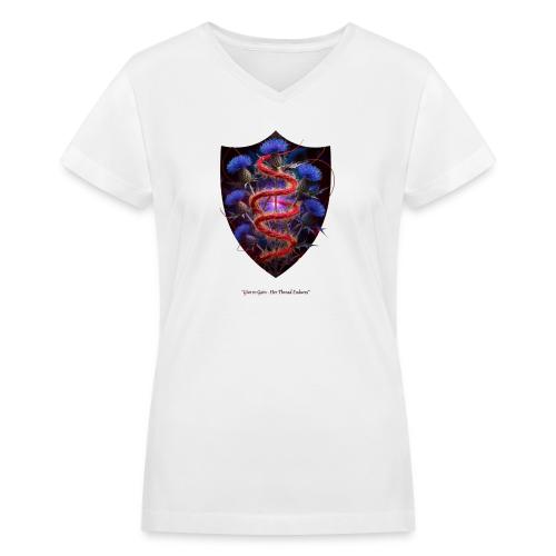 Women’s Day Crimson Thread Matriarch T Shirt, Gift - Women's V-Neck T-Shirt