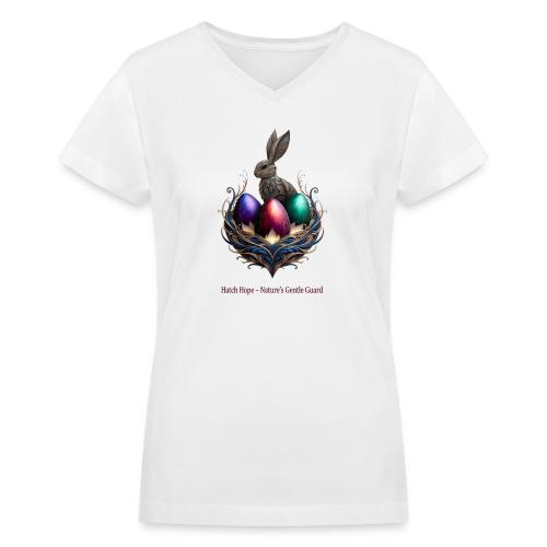Easter Hatch Hope Nest Guardian T Shirt, Gift - Women's V-Neck T-Shirt