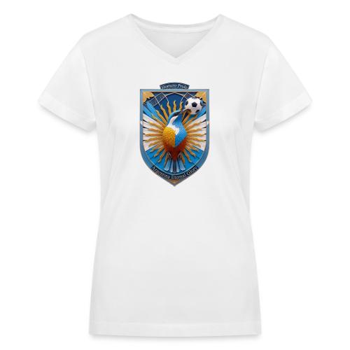 Argentina Hornero Soccer T Shirt, Football Gift - Women's V-Neck T-Shirt