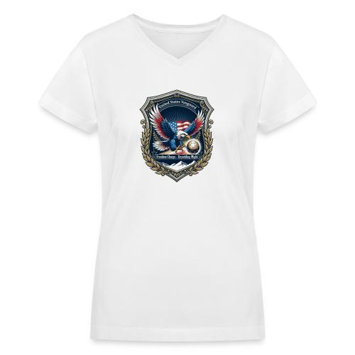 USA Eagle Vanguard T-Shirt,American Flag PrideGift - Women's V-Neck T-Shirt