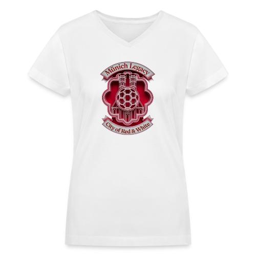 Munich Pride Fan T Shirt, Football City Pride Gift - Women's V-Neck T-Shirt