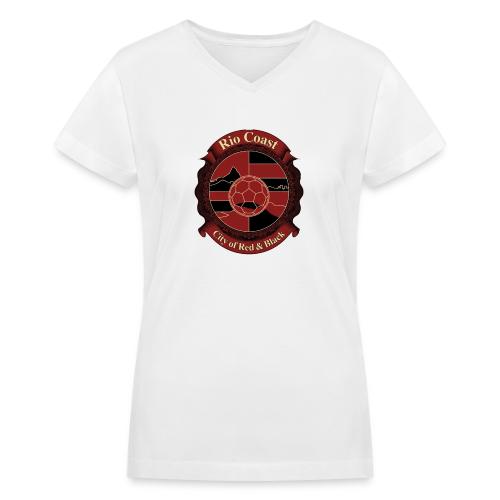 Flamengo Rio Coast T Shirt, Football Pride Gift - Women's V-Neck T-Shirt