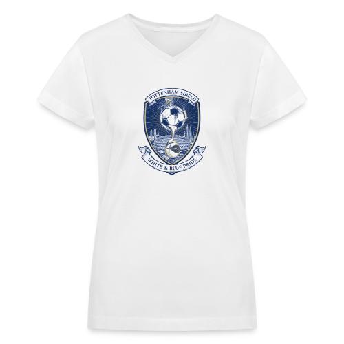 Iconic North London Soccer Emblem Art Print - Women's V-Neck T-Shirt