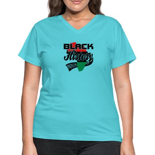 Black History 2016 - Women's V-Neck T-Shirt