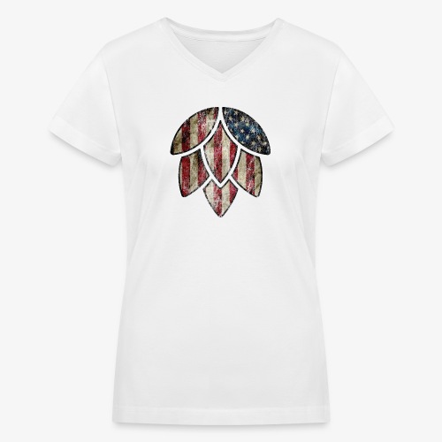 American Hops - Women's V-Neck T-Shirt