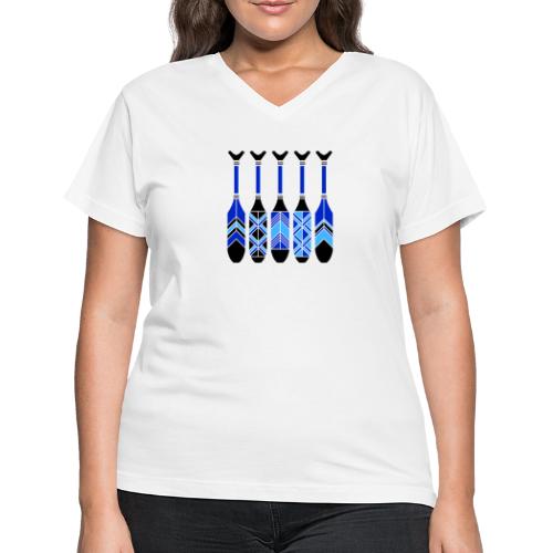 Umbelas Pataxo1 - Women's V-Neck T-Shirt