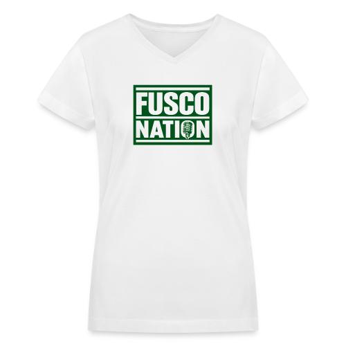 Fusco Nation (Official Seal) - Women's V-Neck T-Shirt