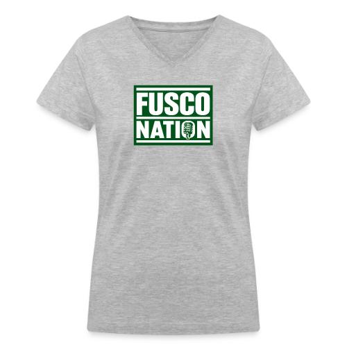 Fusco Nation (Official Seal) - Women's V-Neck T-Shirt